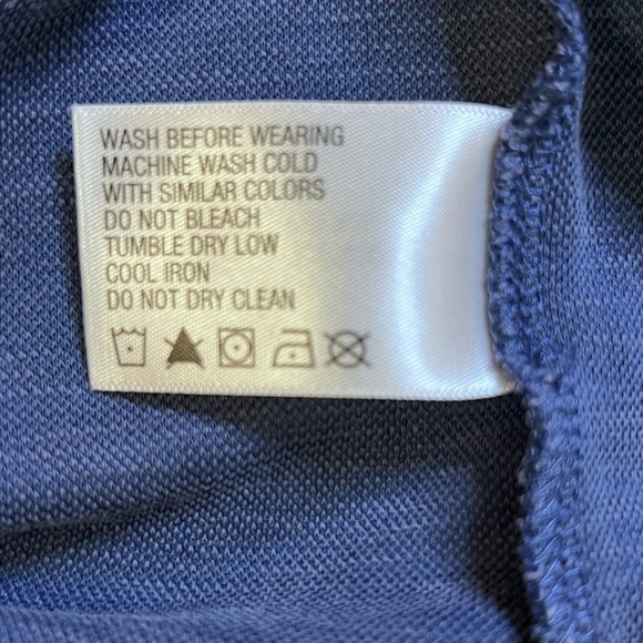 Orvis Men’s Modal Blend Polo Medium Blue Color with Light Blue Accents  XL - Picture 10 of 10